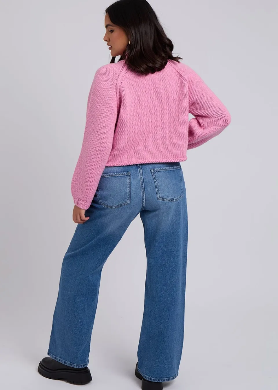 Tops>Urban Bliss Exposed Seam Jumper Pink
