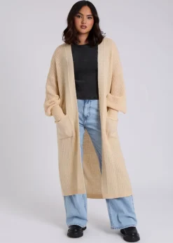 Tops>Urban Bliss Stone Chunky Longline Cardigan