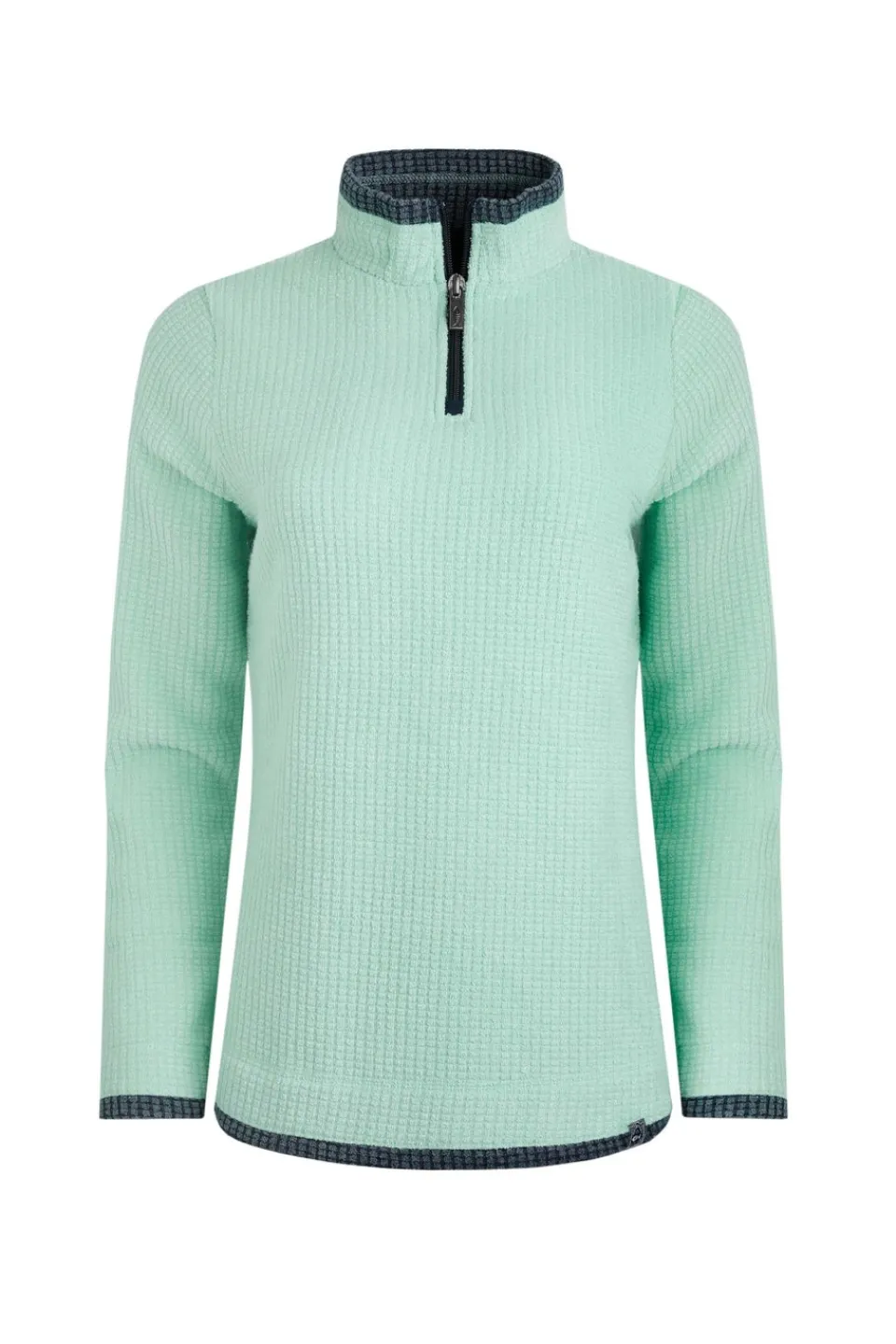 Coats & Jackets>Weird Fish Aqua Beye 1/4 Zip Grid Fleece