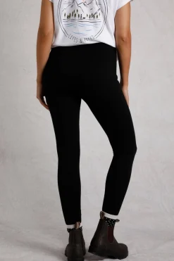 Loungewear>Weird Fish Black Lilliane High Waisted Leggings