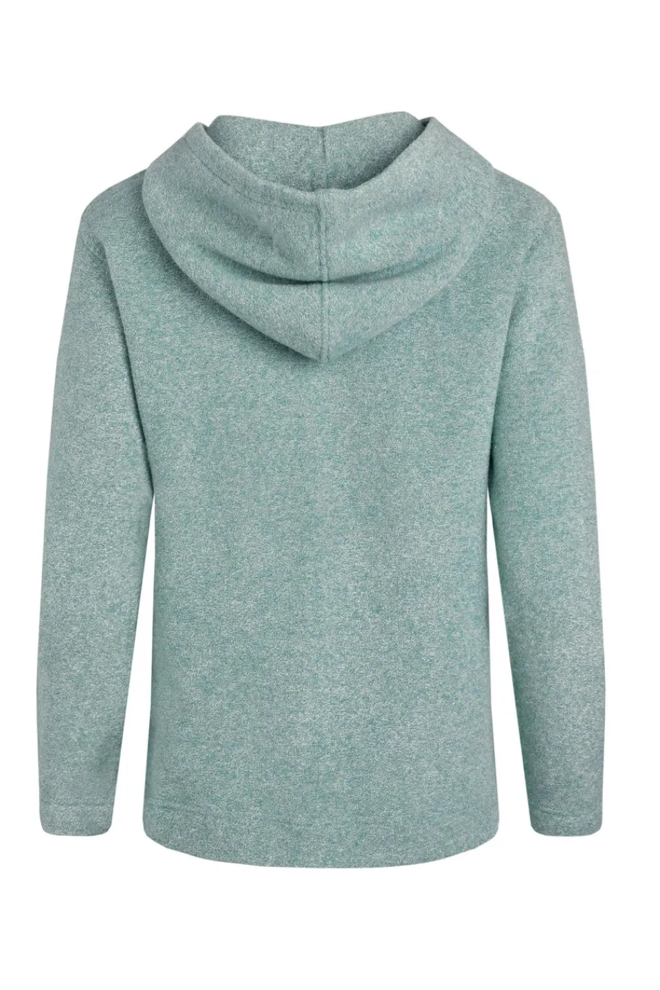 Tops>Weird Fish Blue Alisa 1/4 Zip Snow Marl Fleece Hoodie