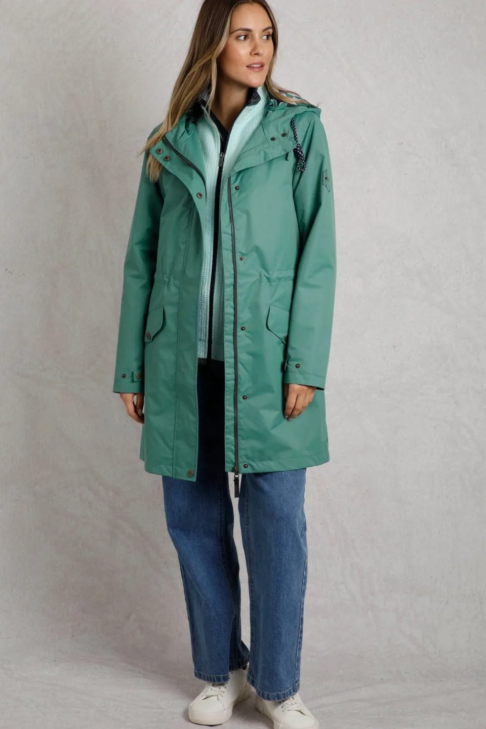 Coats & Jackets>Weird Fish Blue Delara Showerproof Jacket