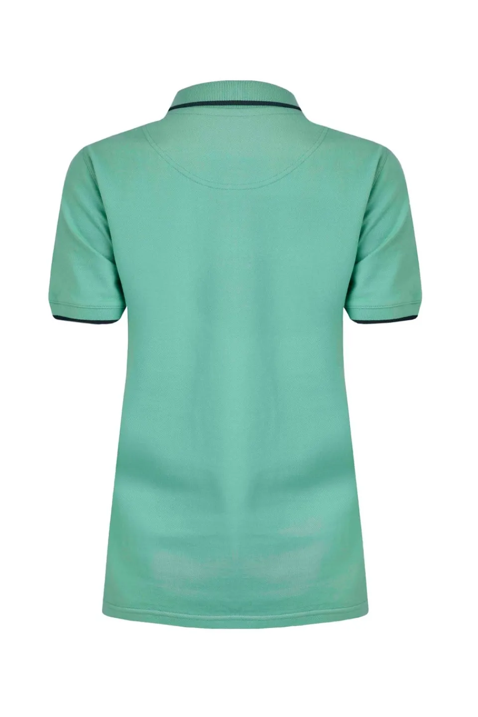 Tops>Weird Fish Blue Pammie Pique Polo Shirt