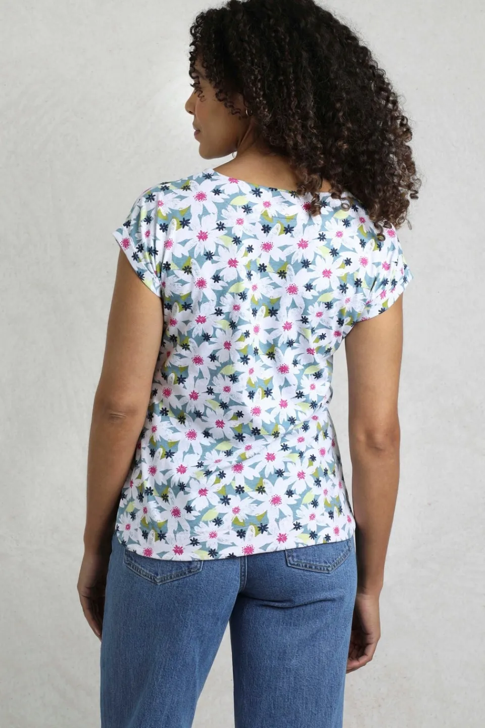 T-Shirts>Weird Fish Blue Paw Paw Printed T-Shirt