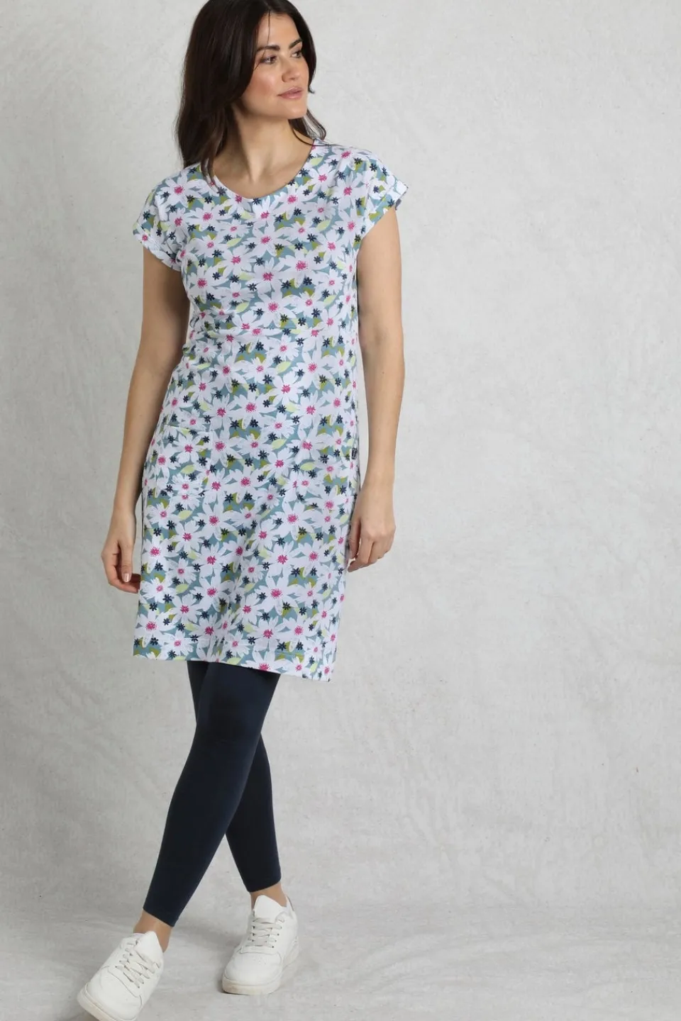 Dresses>Weird Fish Blue Tallahassee Jersey Dress