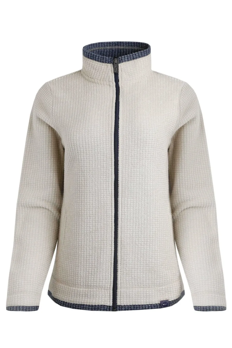Coats & Jackets>Weird Fish Cream Ariana Full Zip Grid Fleece