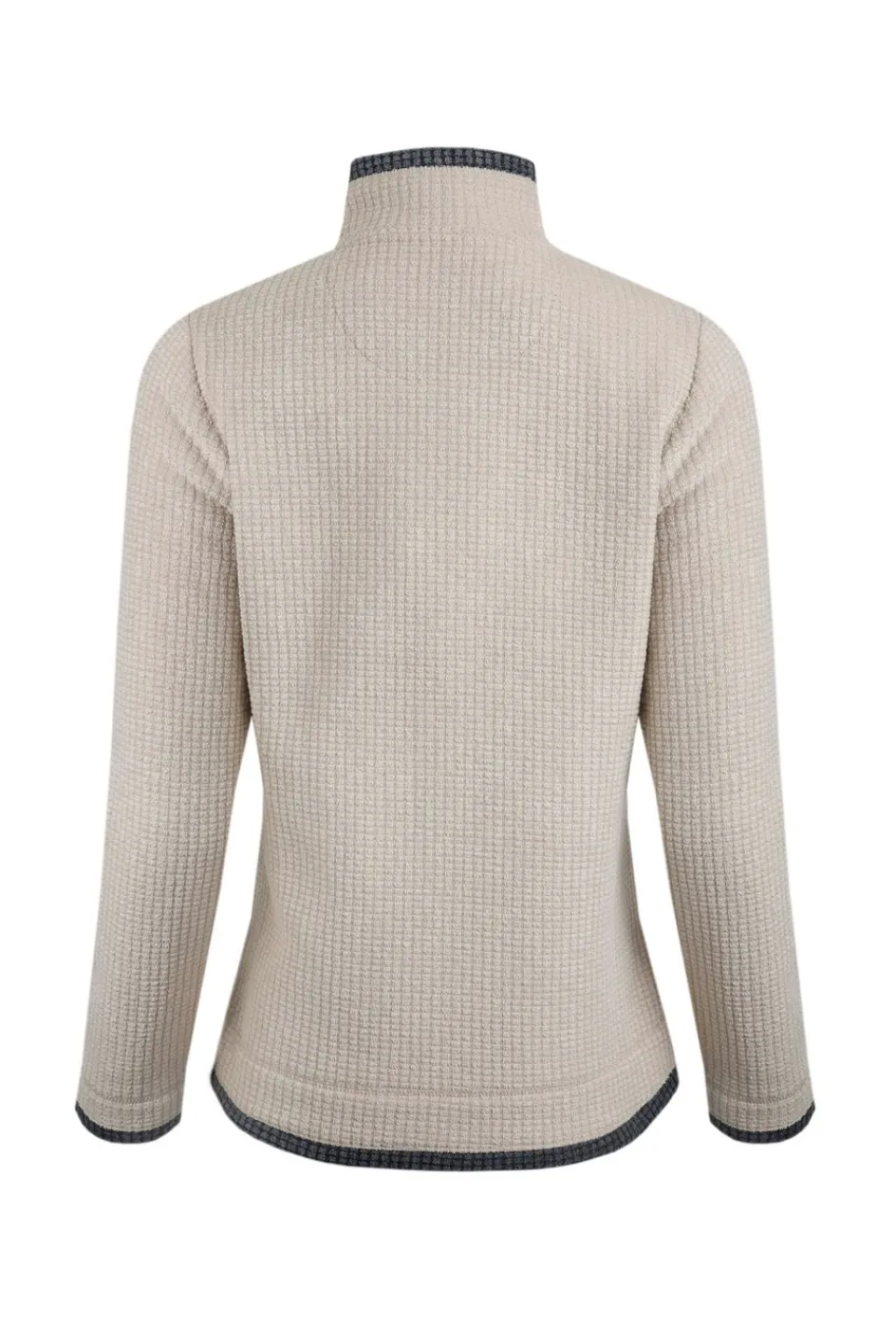 Coats & Jackets>Weird Fish Cream Beye 1/4 Zip Grid Fleece