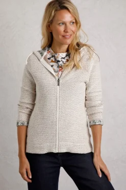Coats & Jackets>Weird Fish Cream Chicoa Full Zip Macaroni Hoodie