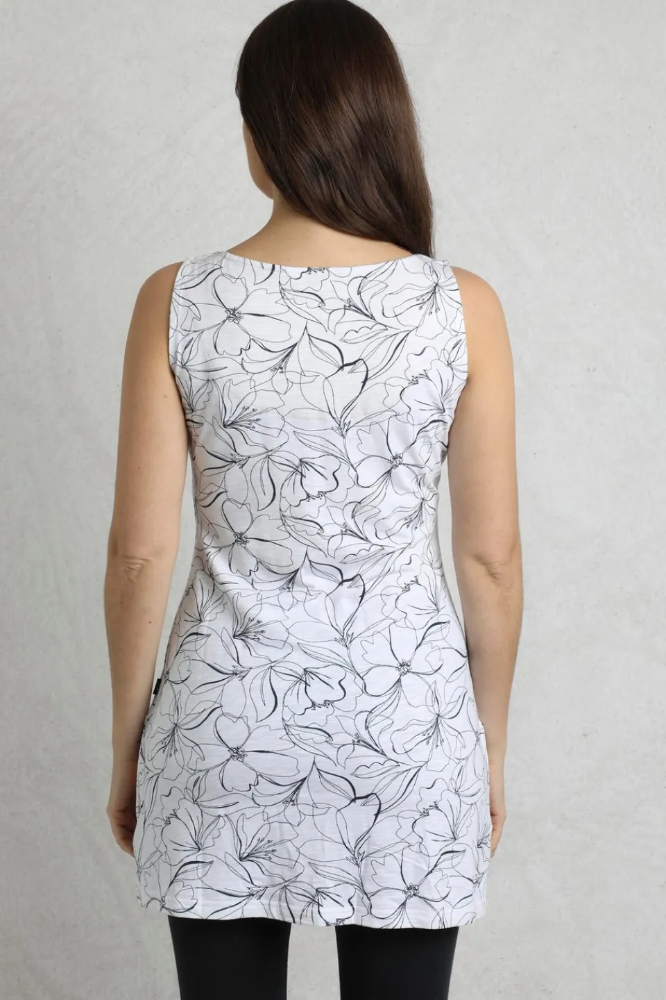 Tops>Weird Fish Cream Indus Printed Jersey Tunic