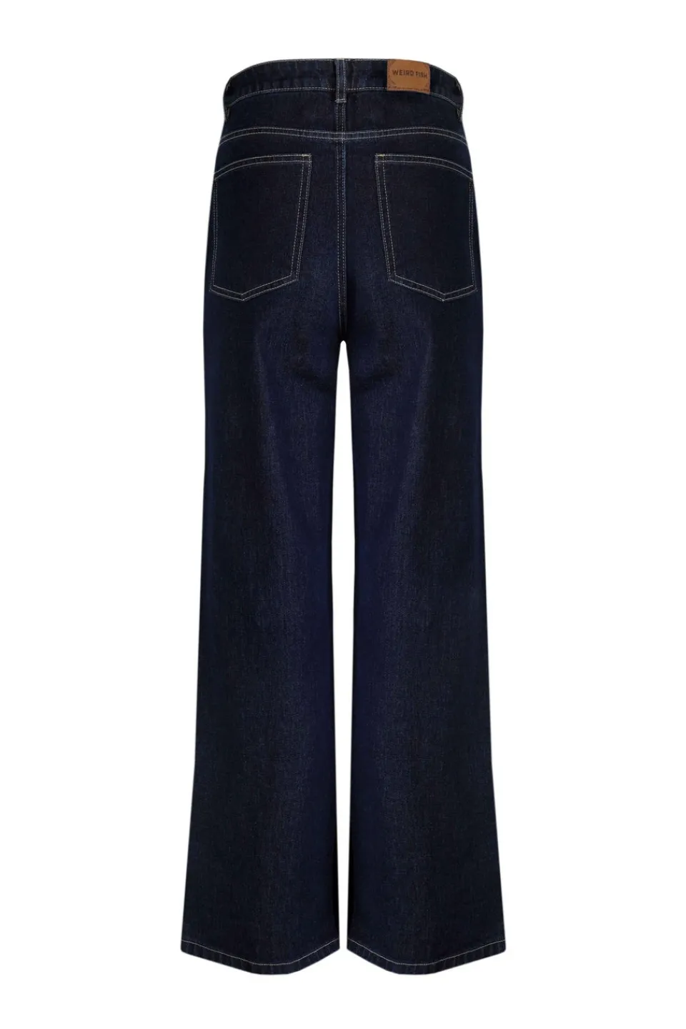 Jeans & Jeggings>Weird Fish Denim Blue Corine Wide Leg Denim Jeans
