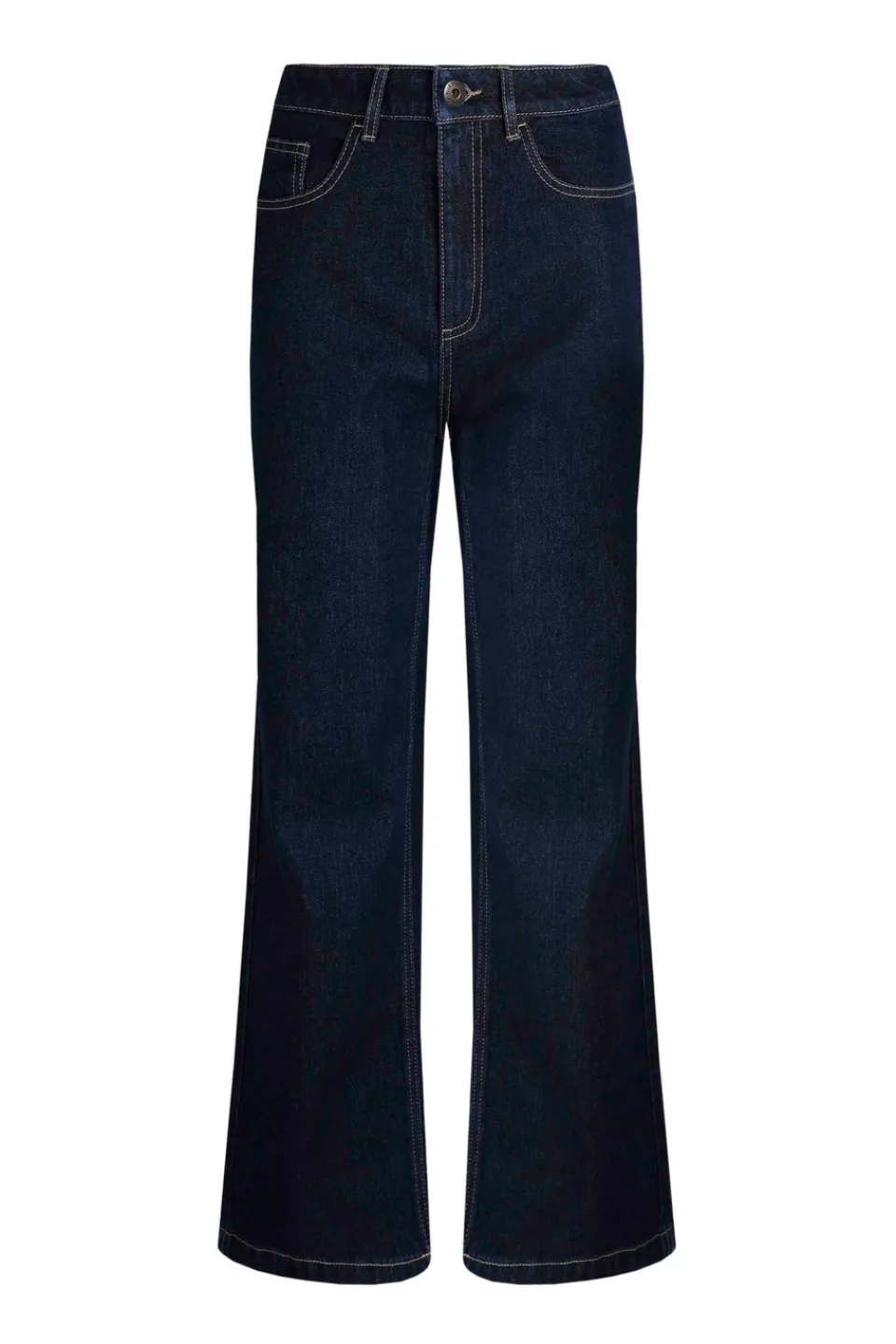 Jeans & Jeggings>Weird Fish Denim Blue Corine Wide Leg Denim Jeans