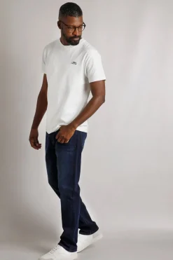 Jeans & Jeggings>Weird Fish Denim Blue Eddie Straight Leg Denim Jeans