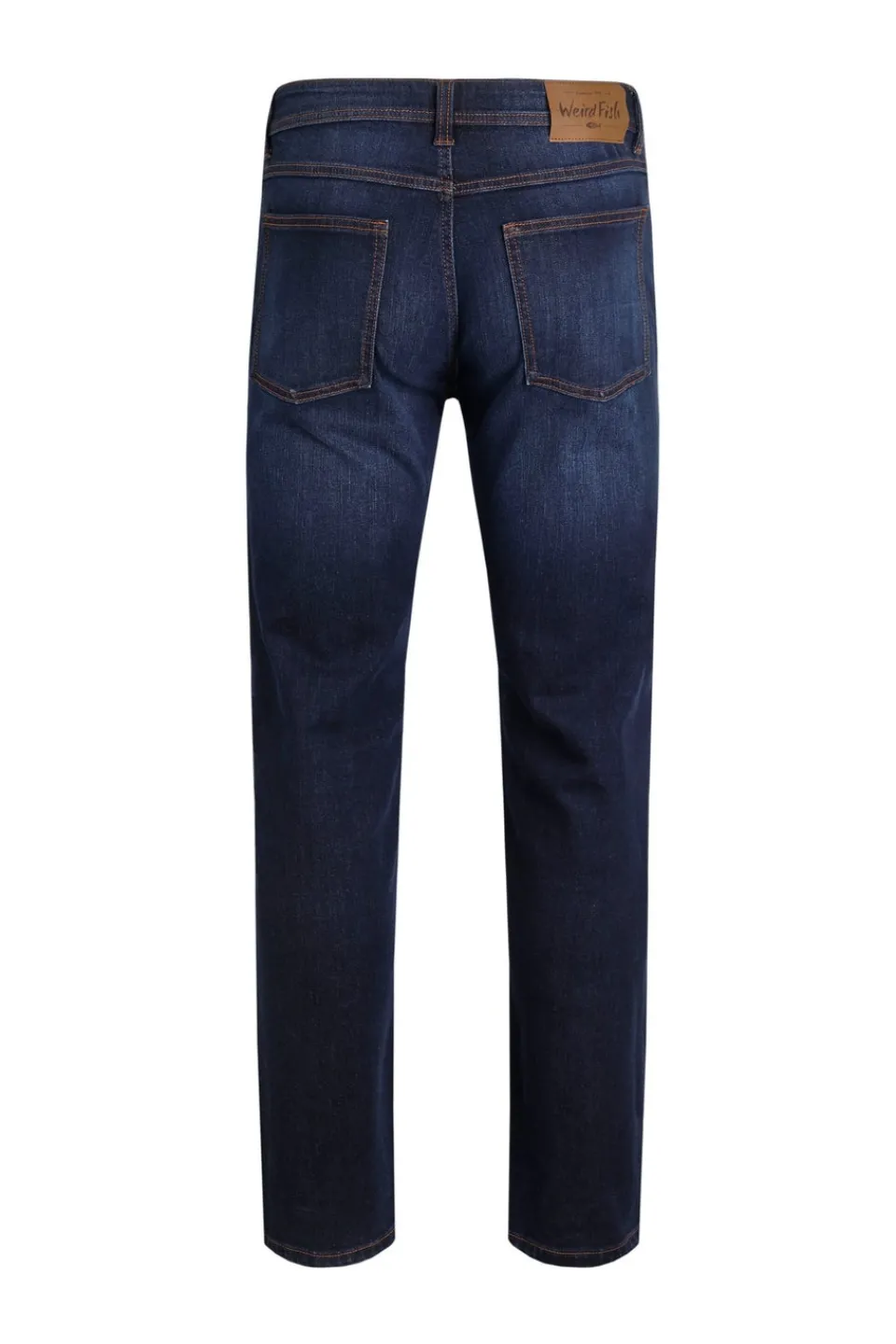 Jeans & Jeggings>Weird Fish Denim Blue Eddie Straight Leg Denim Jeans