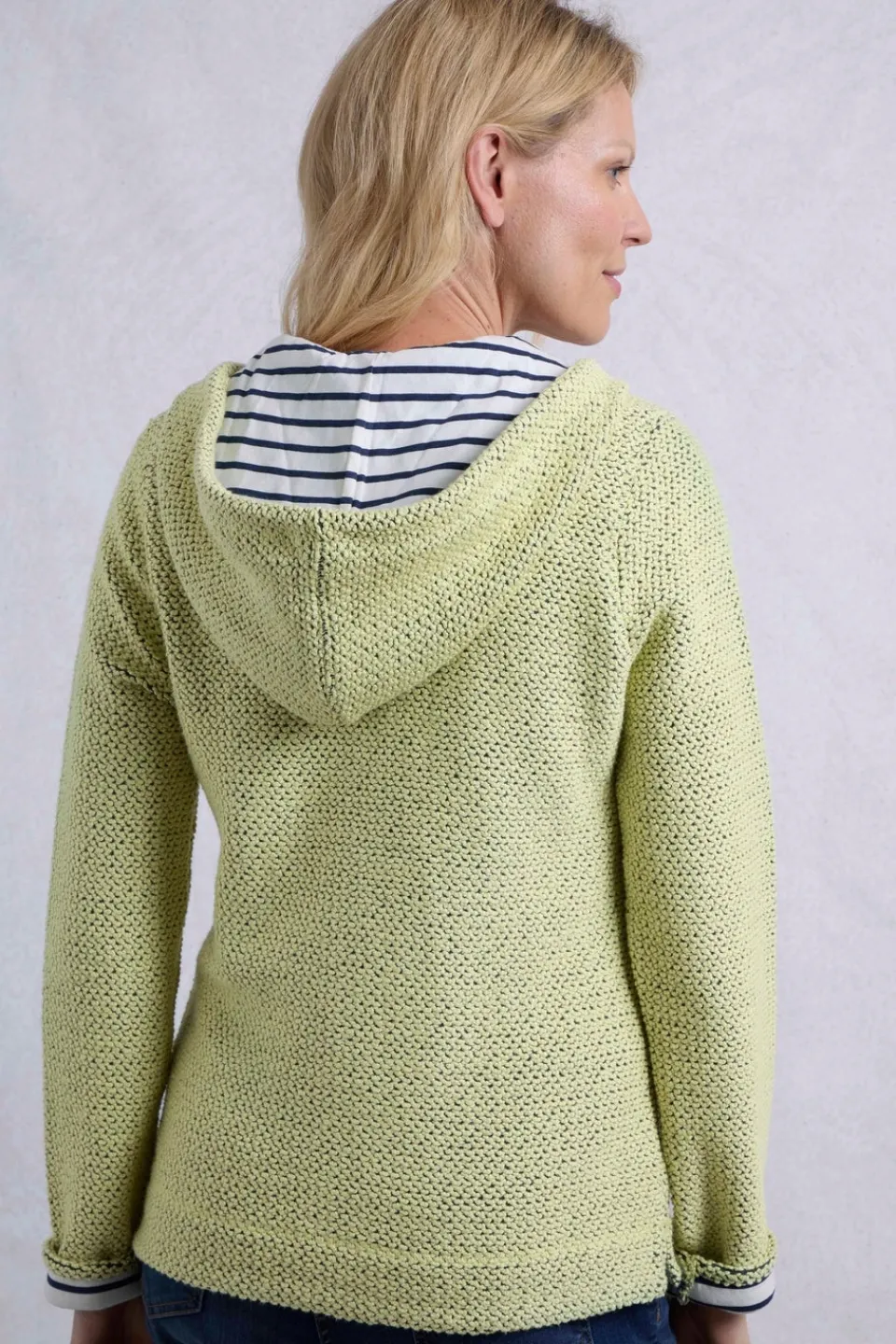 Tops>Weird Fish Green Chicoa Full Zip Macaroni Hoodie