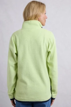 Coats & Jackets>Weird Fish Green Odina 1/4 Zip Zig Zag Fleece