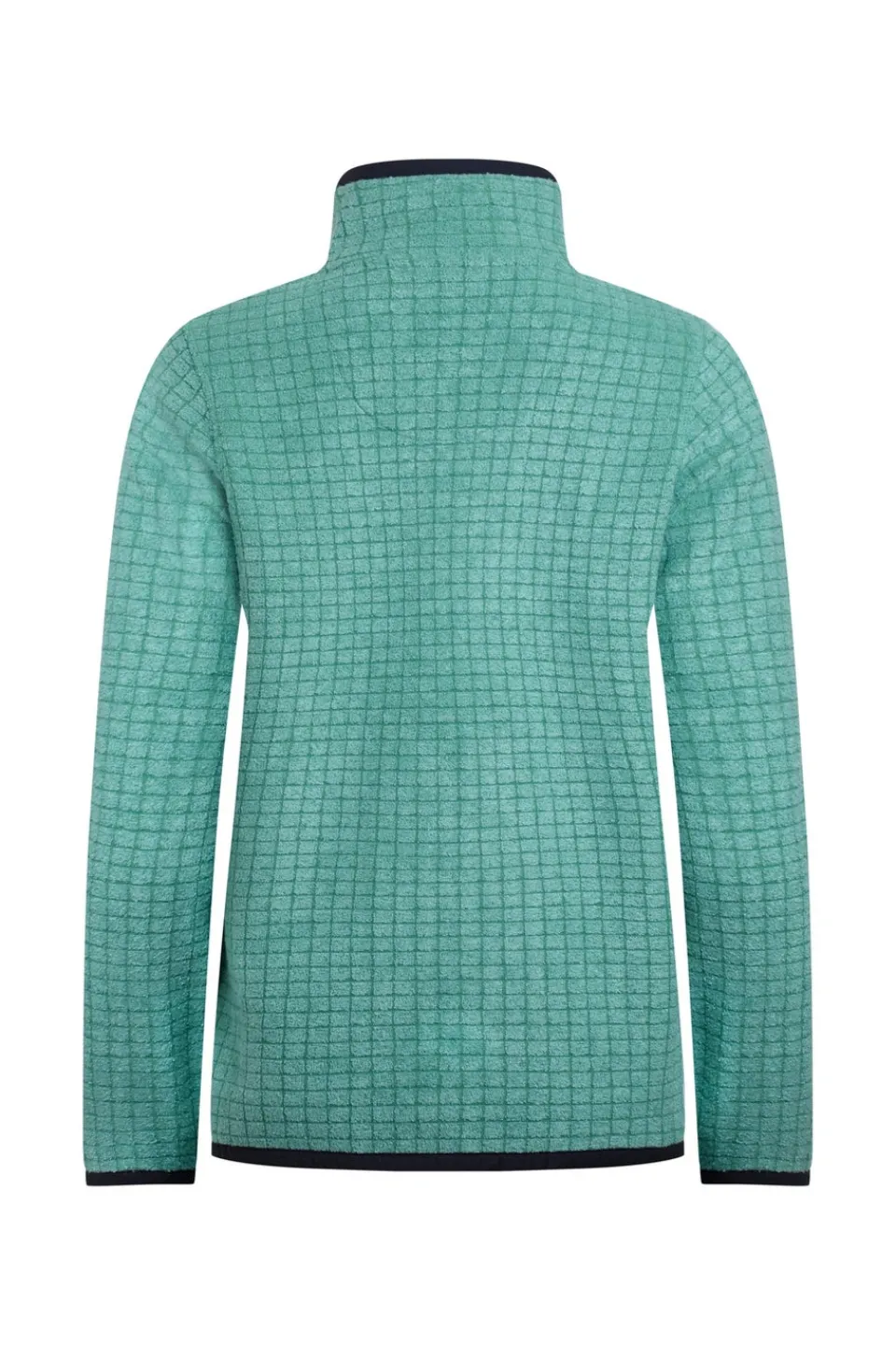 Coats & Jackets>Weird Fish Green Tilly 1/4 Zip Grid Fleece