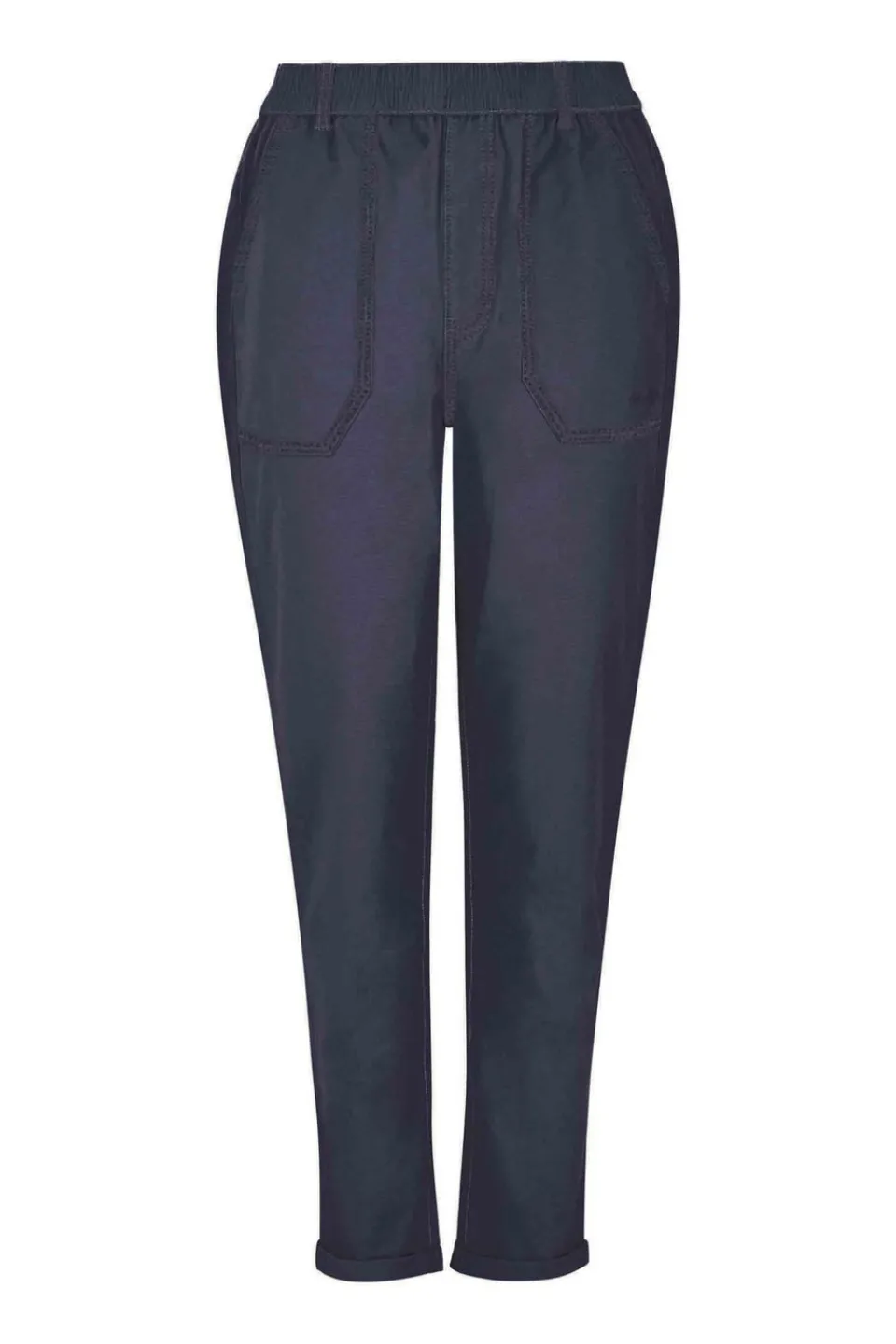 Trousers>Weird Fish Navy Blue Malorri Chino Trousers