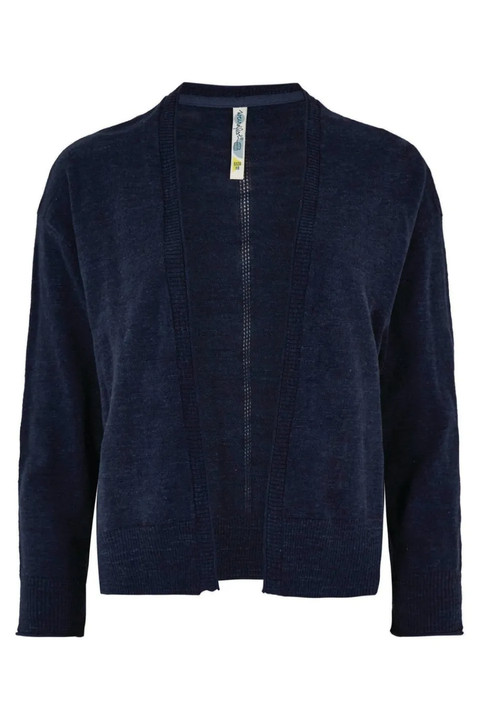 Tops>Weird Fish Navy Limon Outfitter Cardigan