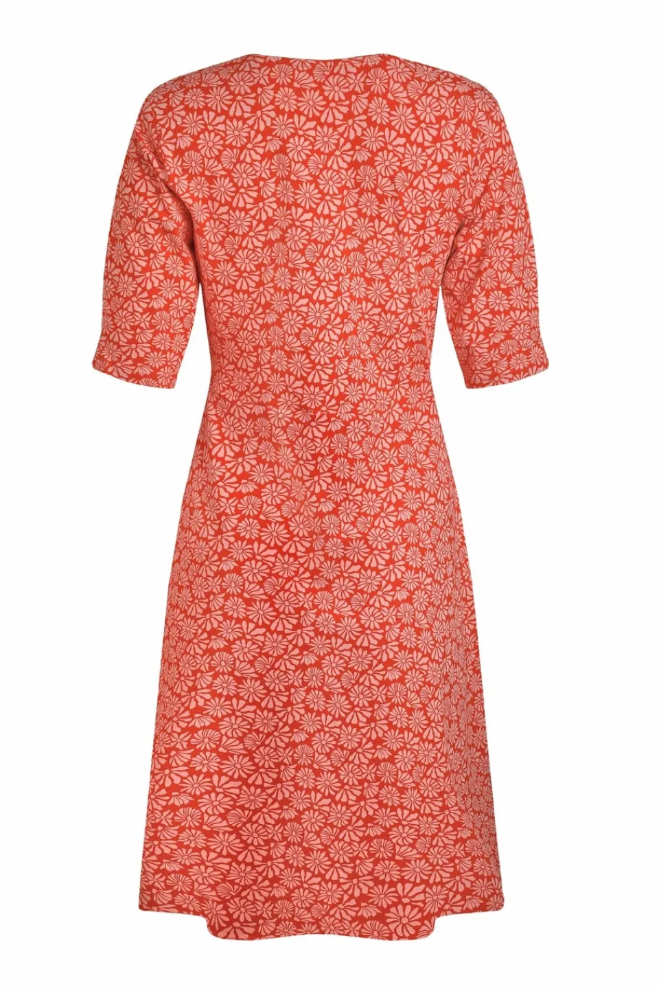 Dresses>Weird Fish Red Cassandra Jersey Swing Dress
