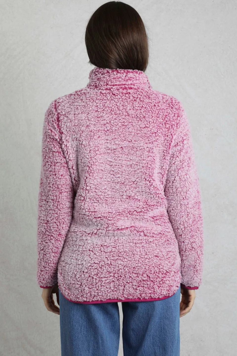 Coats & Jackets>Weird Fish Red Madi Cosy 1/4 Zip Fleece