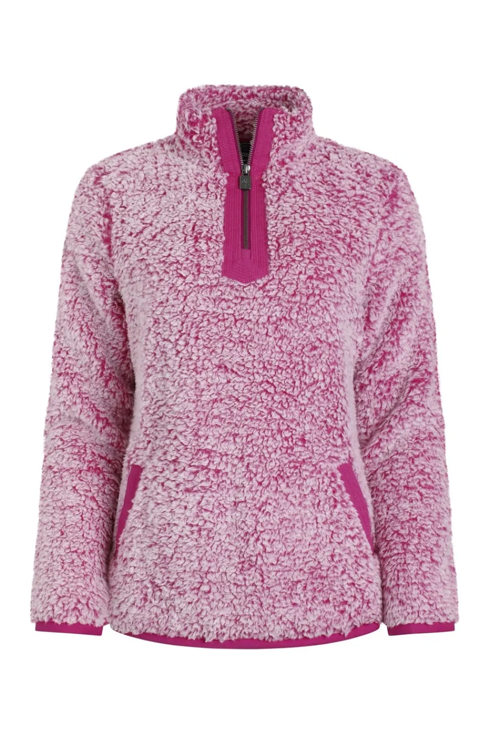 Coats & Jackets>Weird Fish Red Madi Cosy 1/4 Zip Fleece