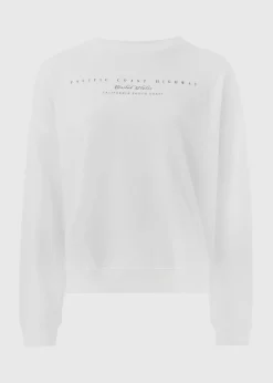 Tops>Papaya White California Sweatshirt