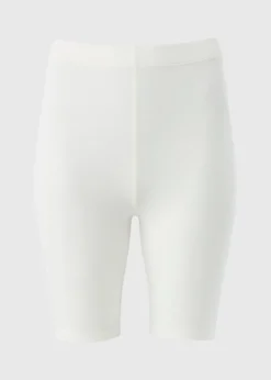 Shorts>Papaya White Cycling Shorts