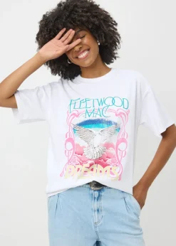 T-Shirts>Papaya White Fleetwood Mac T-Shirt