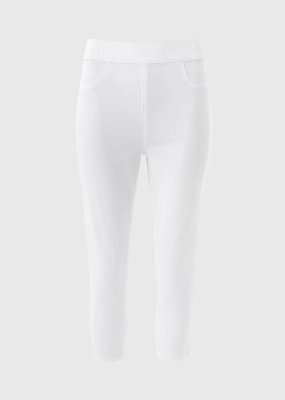 Jeans & Jeggings>Papaya Denim White Rosie Cropped Jeggings