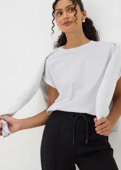 T-Shirts>Papaya White Short Sleeve T-Shirt