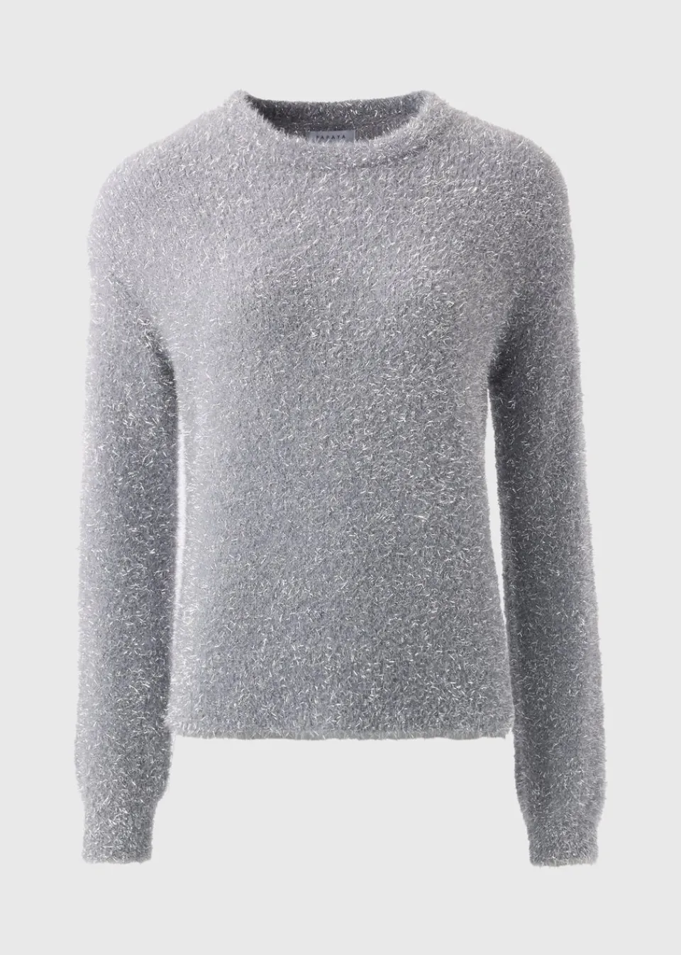 Tops>Papaya Wondrous Tinsel Jumper Grey