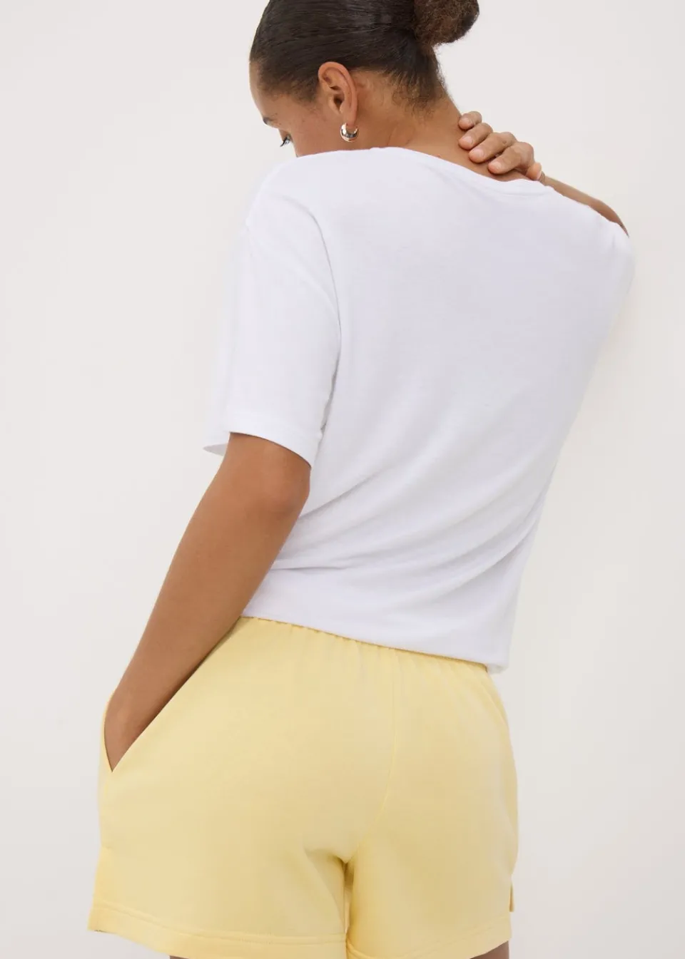 Shorts>Papaya Yellow Jersey Shorts