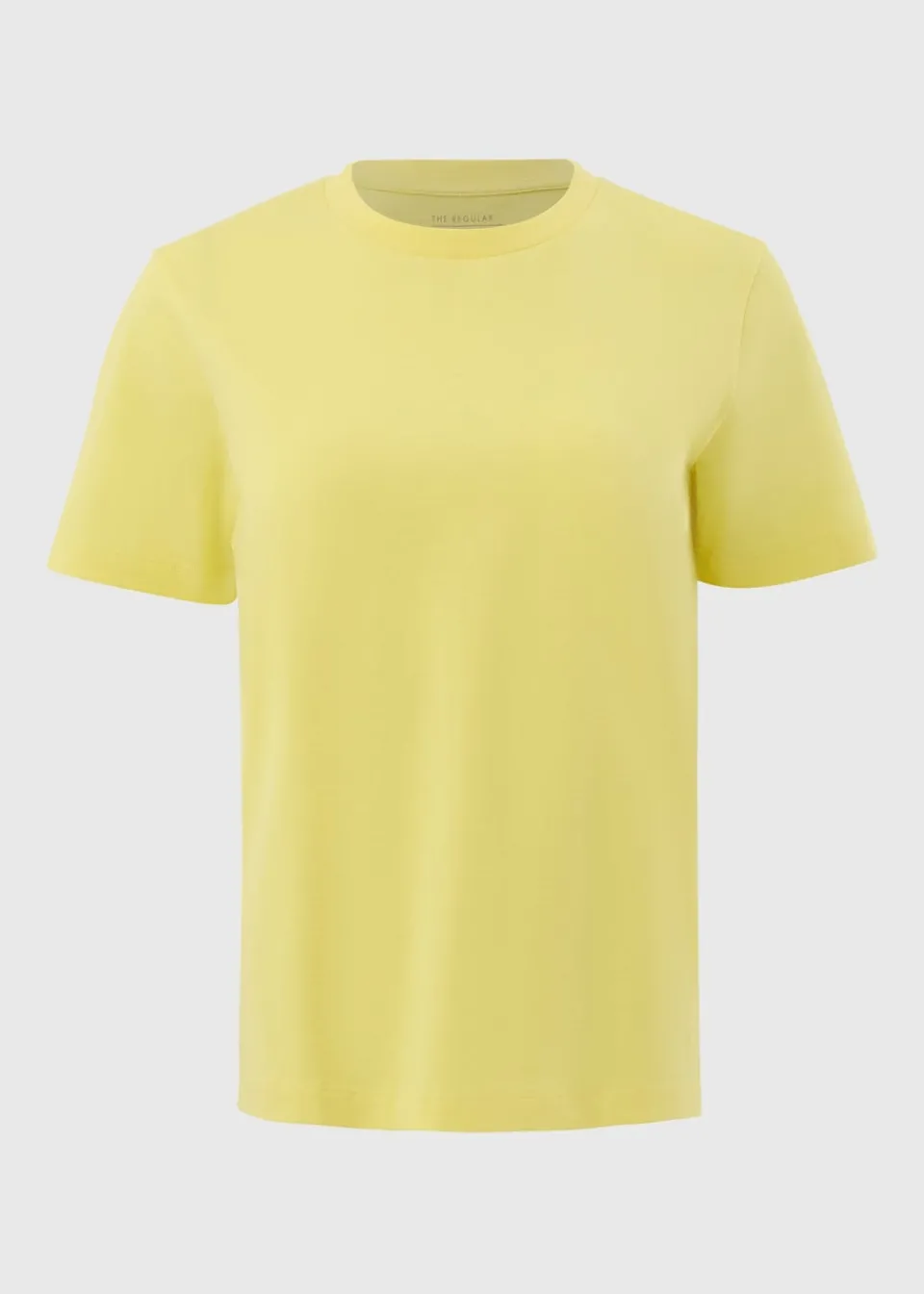 T-Shirts>Papaya Yellow Regular Fit T-Shirt