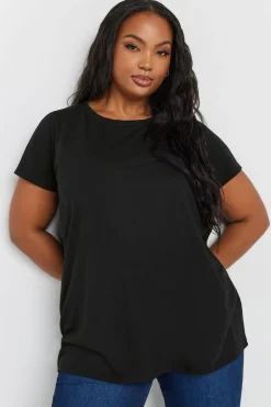 T-Shirts>YOURS 2 Pack Curve Black Core T Shirts