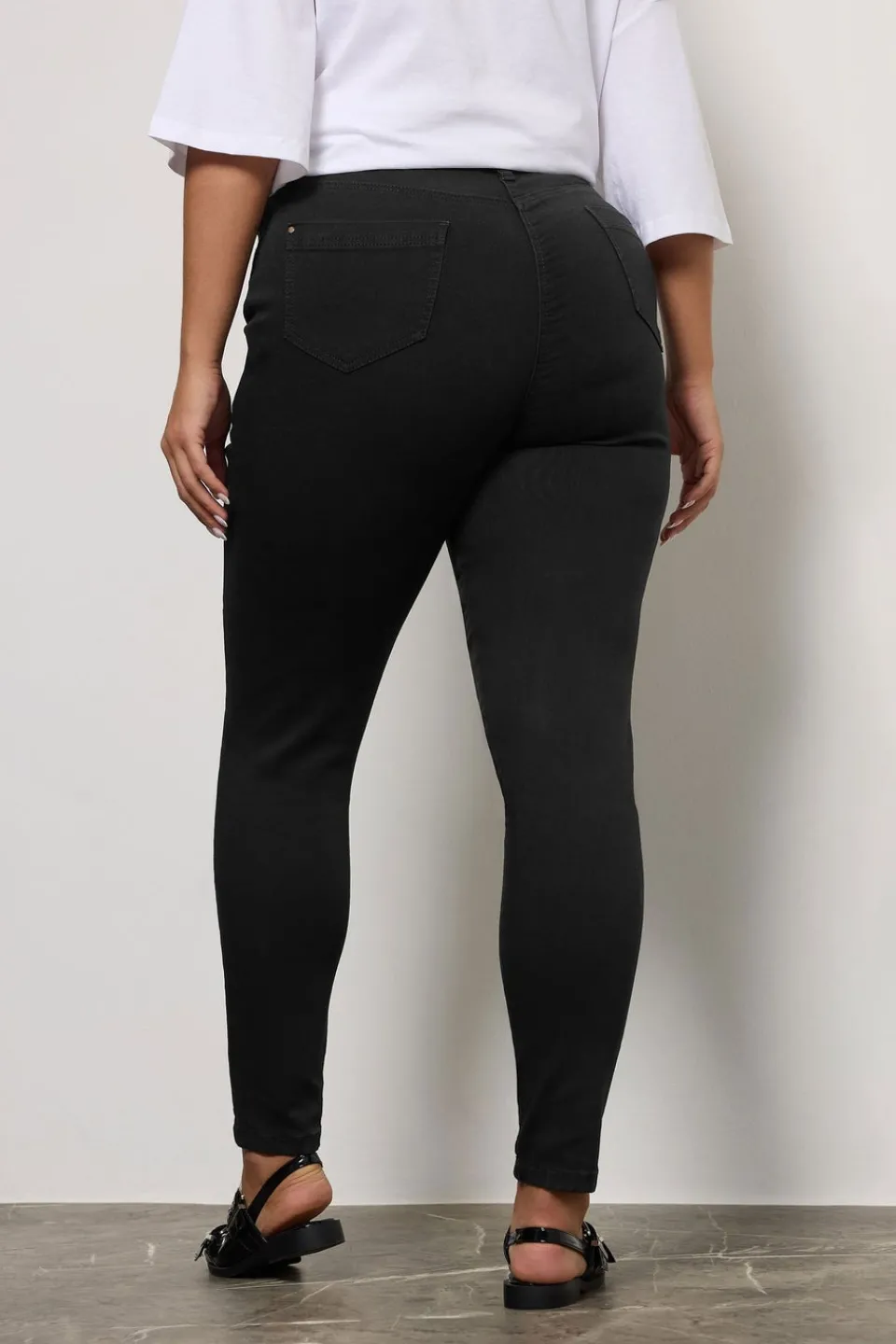 Jeans & Jeggings>YOURS Curve Black Stretch Skinny Ava Jeans