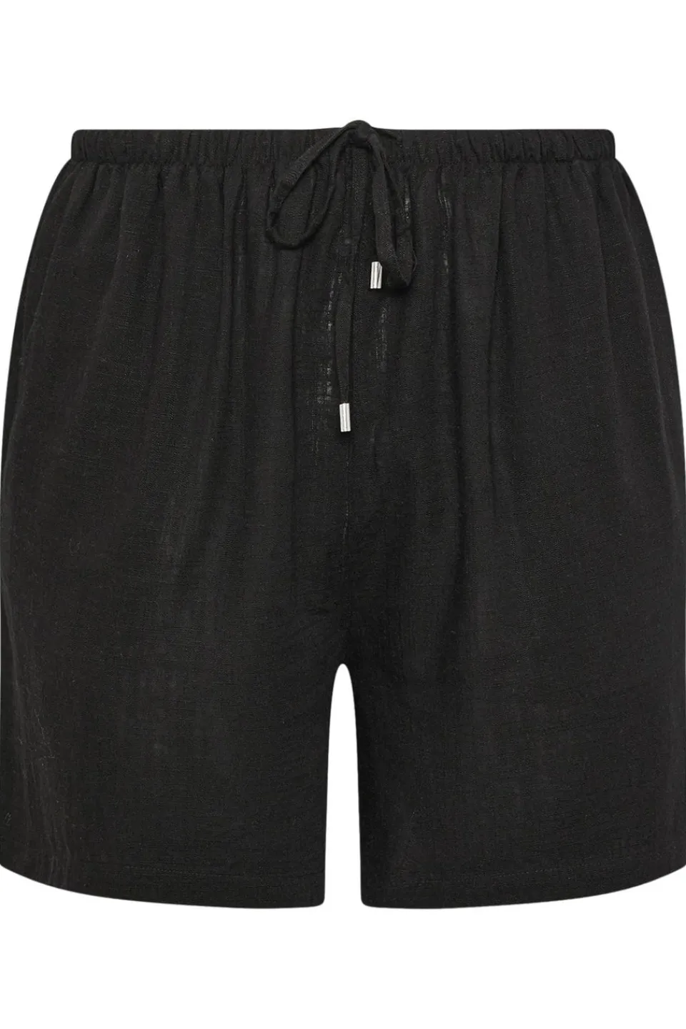 Shorts>YOURS Curve Tie Front Linen Shorts Black