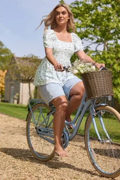 Shorts>YOURS Curve Light Blue Denim Bermuda Shorts