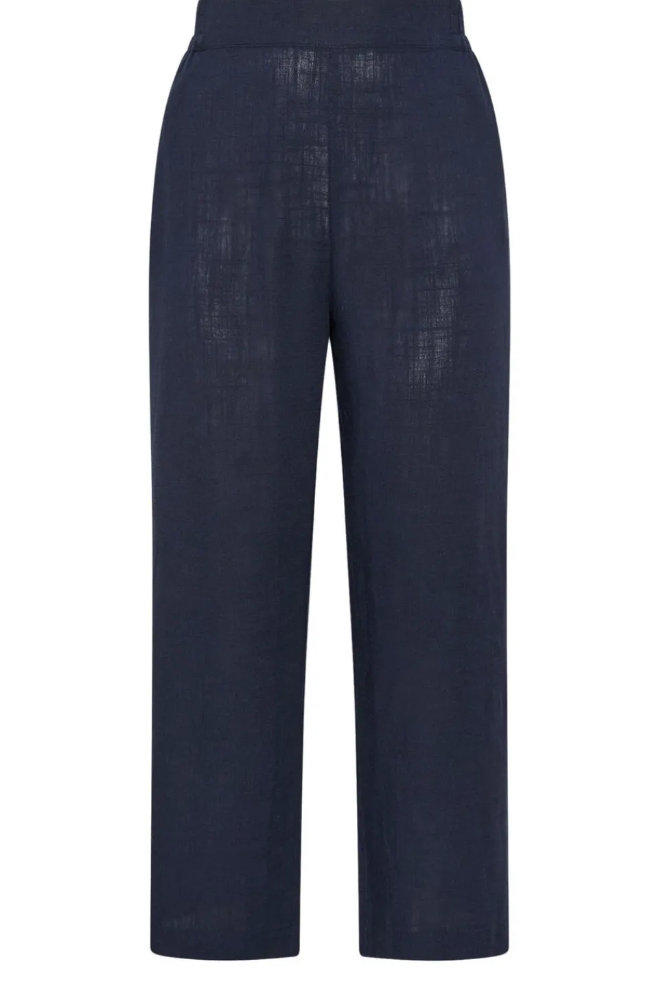 Trousers>YOURS Curve Navy Blue Linen Wide Leg Trousers NavyBlue