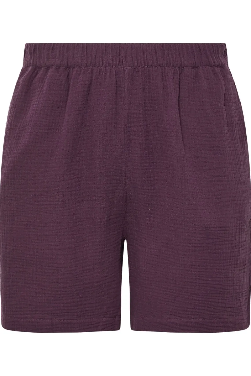 Shorts>YOURS Curve Purple Cotton Cheesecloth Shorts
