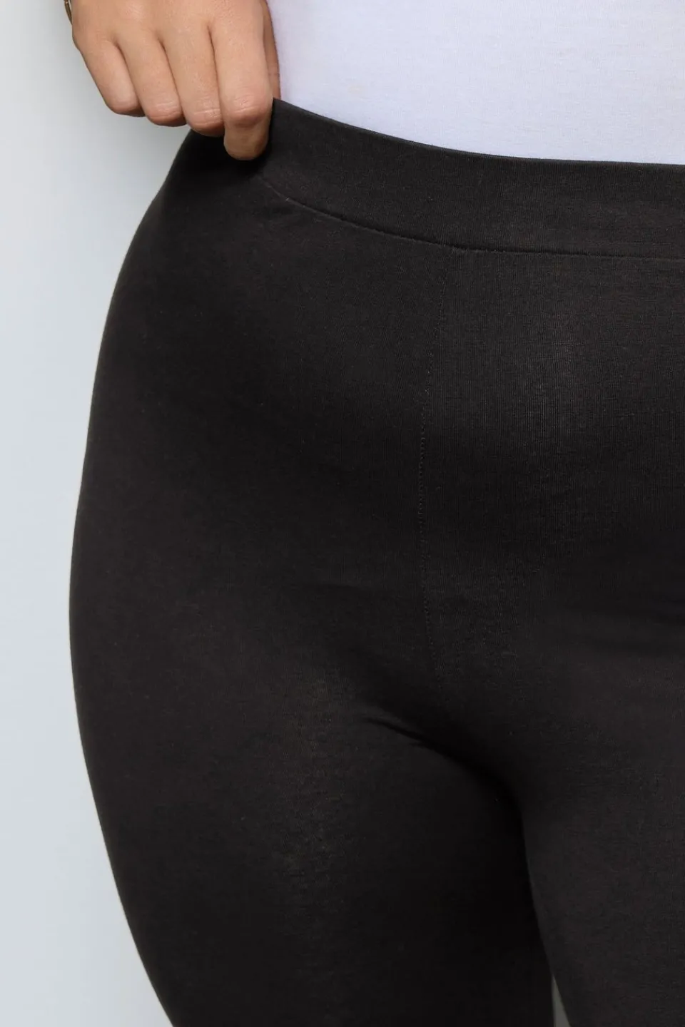 Loungewear>YOURS For Good 2 Pack Curve Black Cotton Stretch Leggings