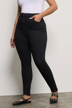 Jeans & Jeggings>YOURS For Good Curve Black Skinny Stretch Ava Jeans