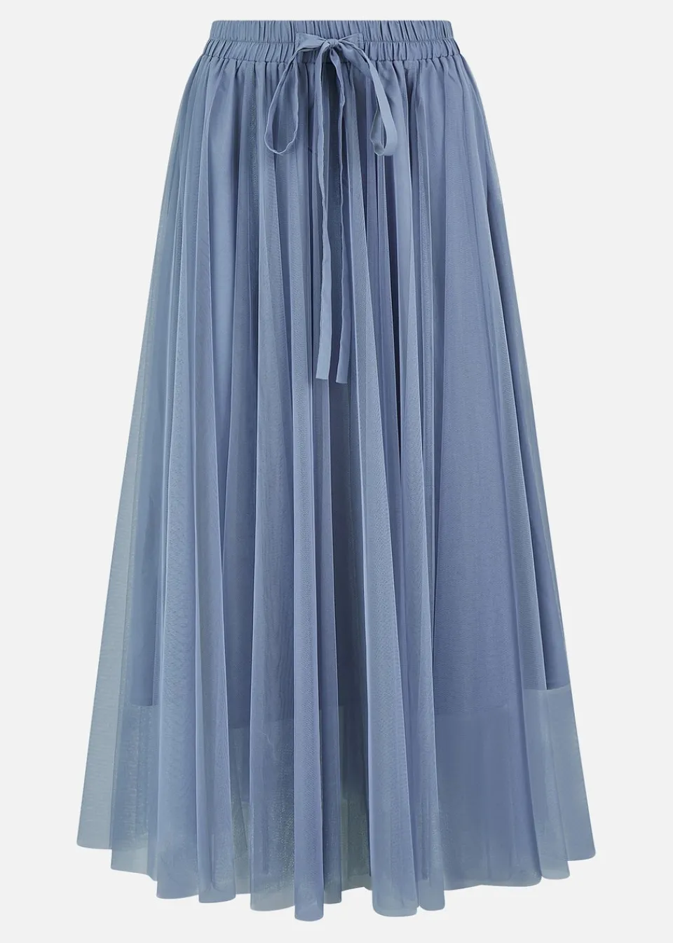 Skirts>Yumi Blue Mesh Tulle Skirt