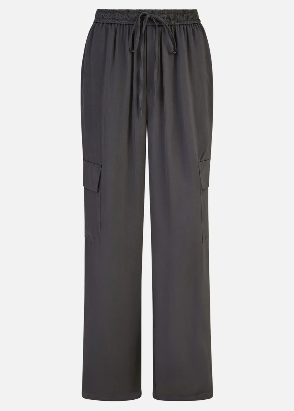 Trousers>Yumi Grey Cargo Trousers